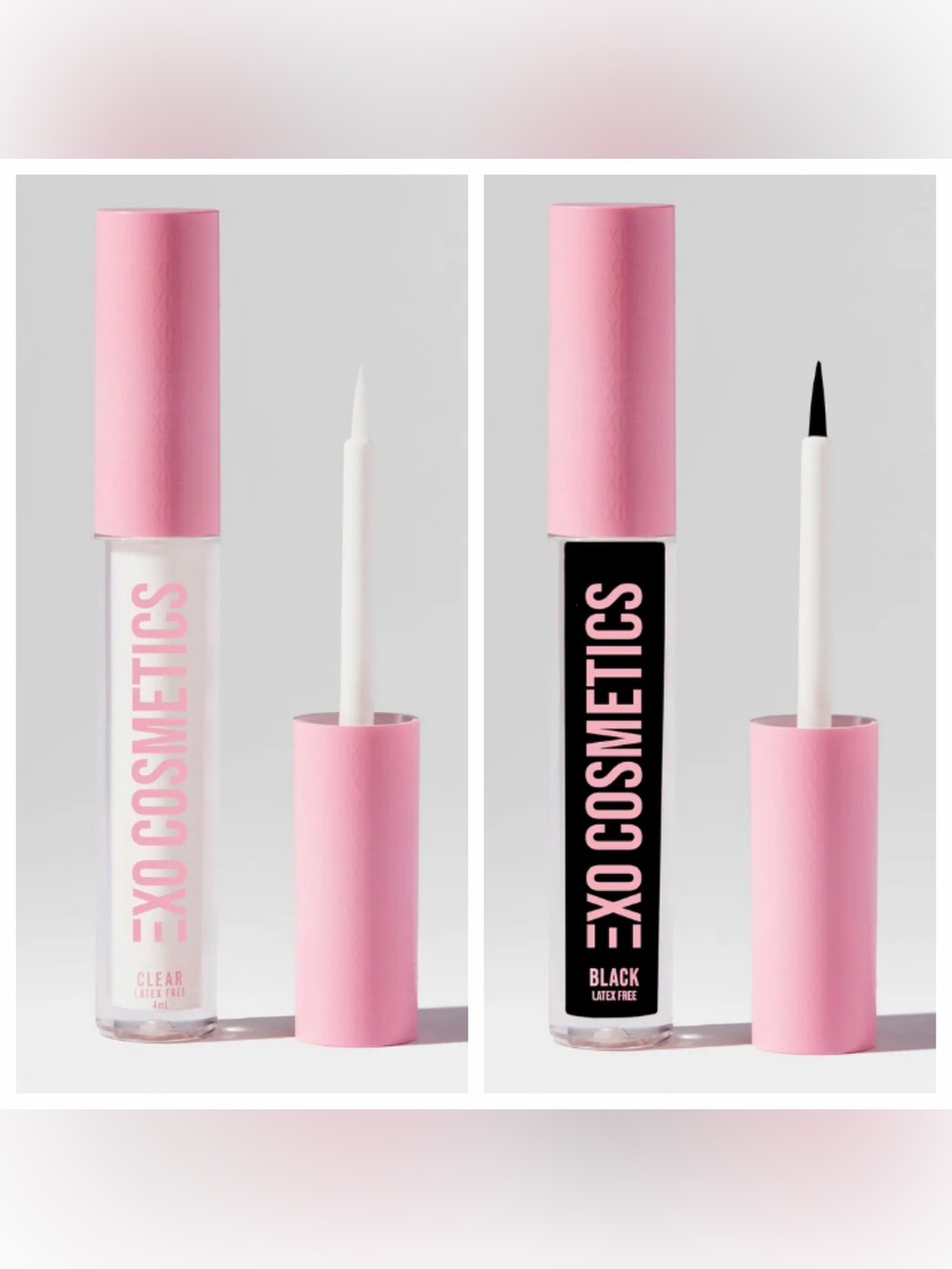 EXO Cosmetics Eyelash Adhesive - Clear & Black Lash Glue New